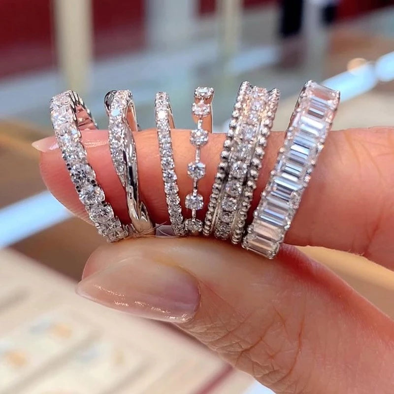 Anel GeoZircon - Prata 925 com Zircônia Geométrica