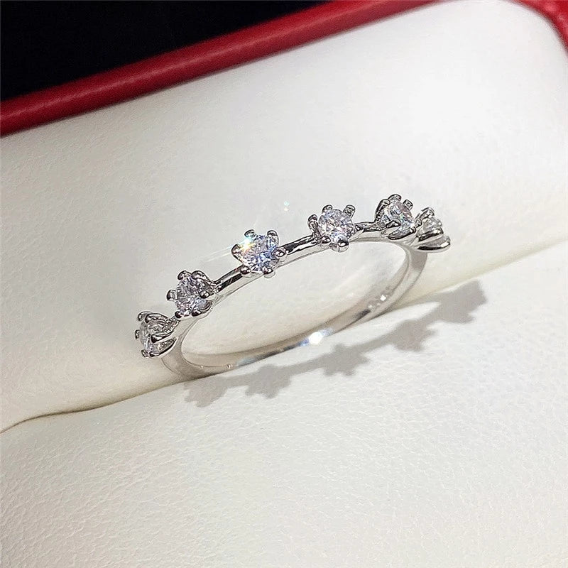 Anel GeoZircon - Prata 925 com Zircônia Geométrica