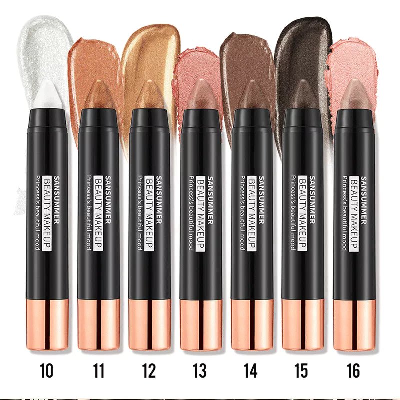 7 Bastão De Sombra Colorido À Prova D'água - Luna Fashion Style -