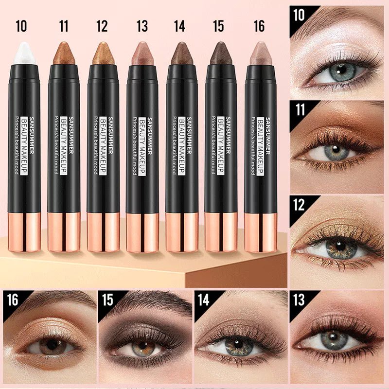 7 Bastão De Sombra Colorido À Prova D'água - Luna Fashion Style -