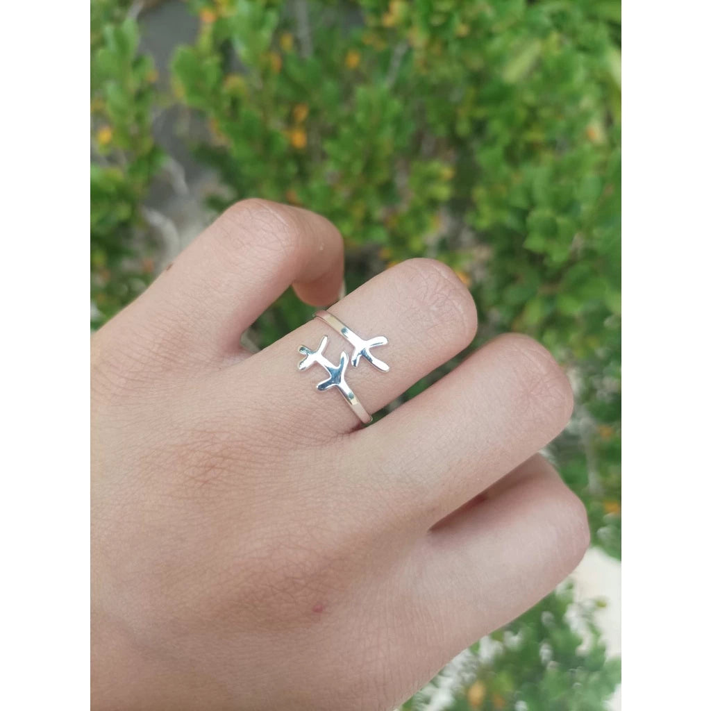 Anillo ajustable para mujer de plata pura 925 auténtica, varios modelos originales, moda femenina 8