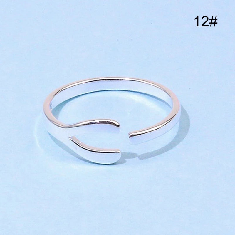 Anillo ajustable para mujer de plata pura 925 auténtica, varios modelos originales, moda femenina 8