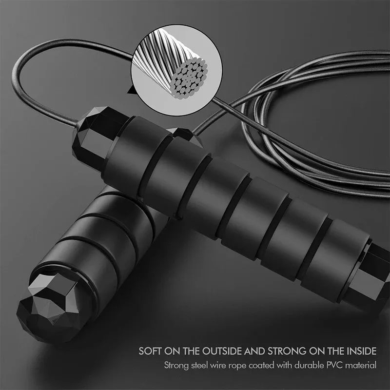SpeedJump™ - Cuerda de saltar profesional con rodamientos