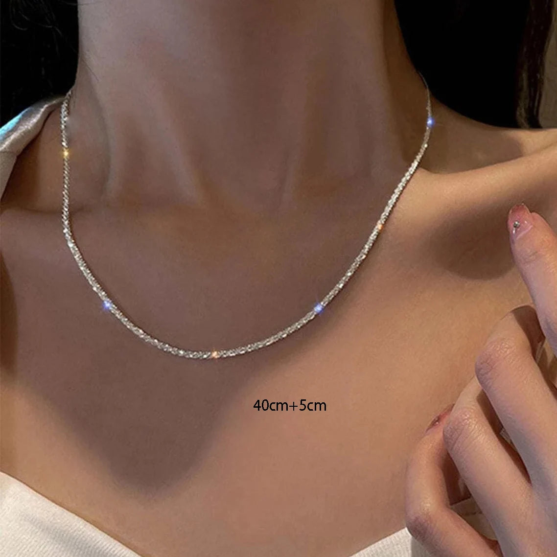 ShineChoker™ - Gargantilha Cintilante em Prata