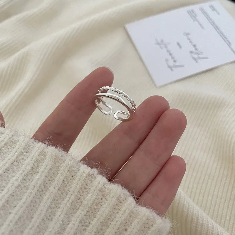 Elegance925™ - Anel de Prata Esterlina Ajustável