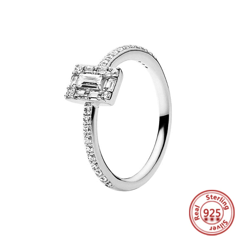 QueenShine™ - Anel em Prata 925 com Zircônia Brilhante