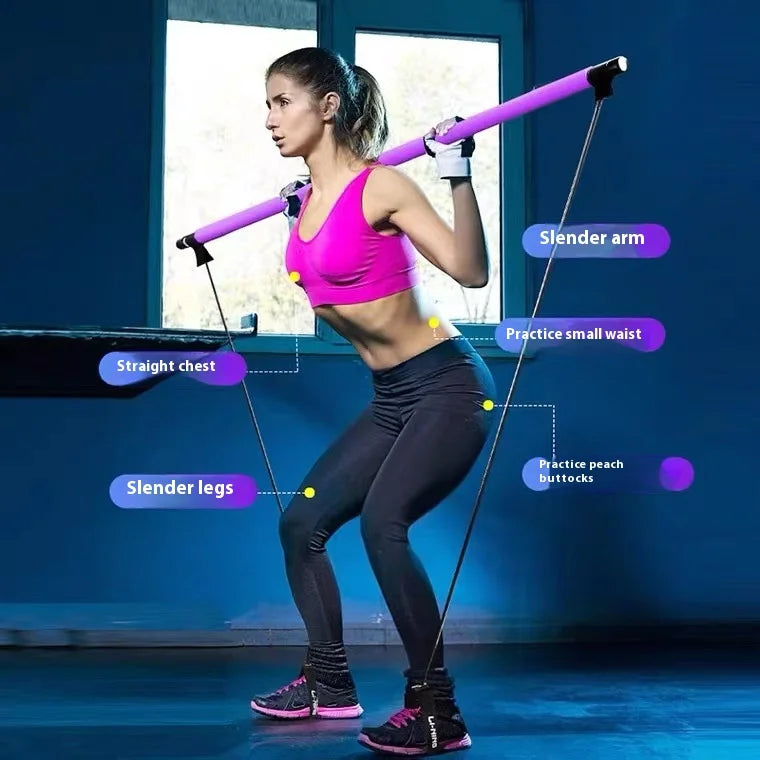 PilatesBar™ - Barra multifuncional para entrenar en casa
