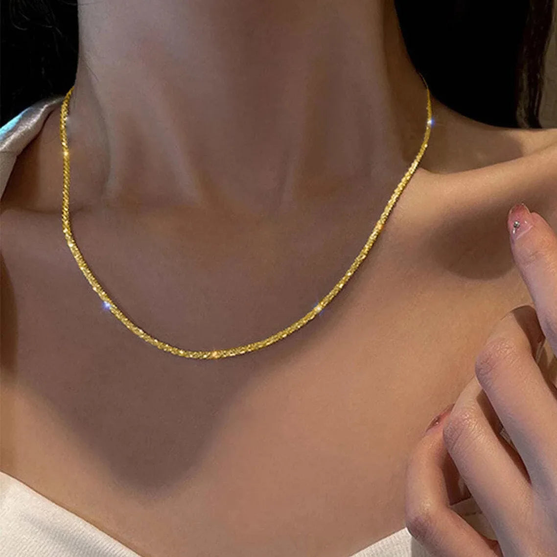 ShineChoker™ - Gargantilha Cintilante em Prata