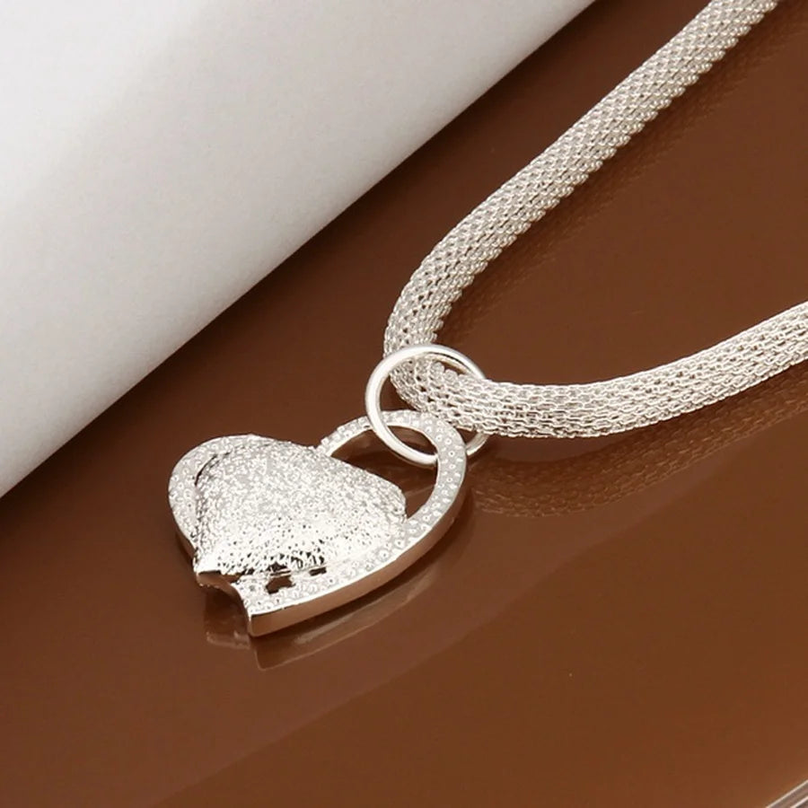 LoveCharm™ - Colar de Prata 925 com Pingente de Coração