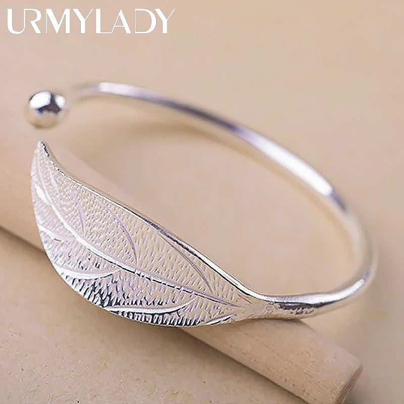 LeafCharm™ - Bracelete Ajustável em Prata 925