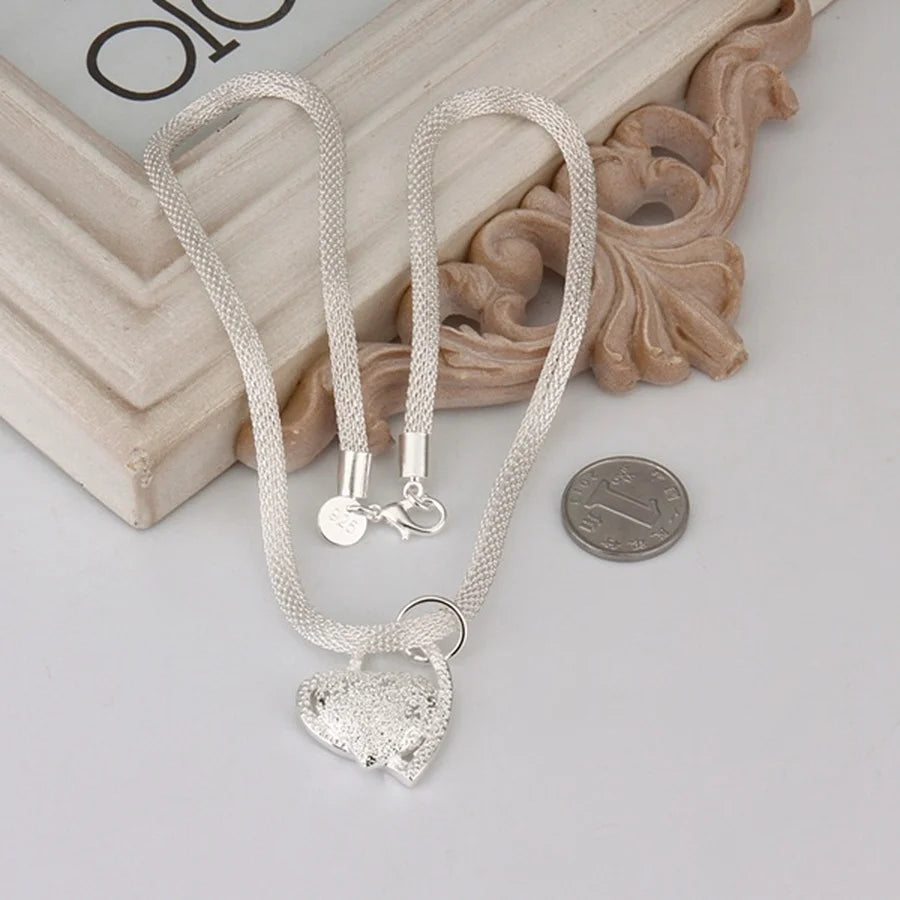 LoveCharm™ - Colar de Prata 925 com Pingente de Coração