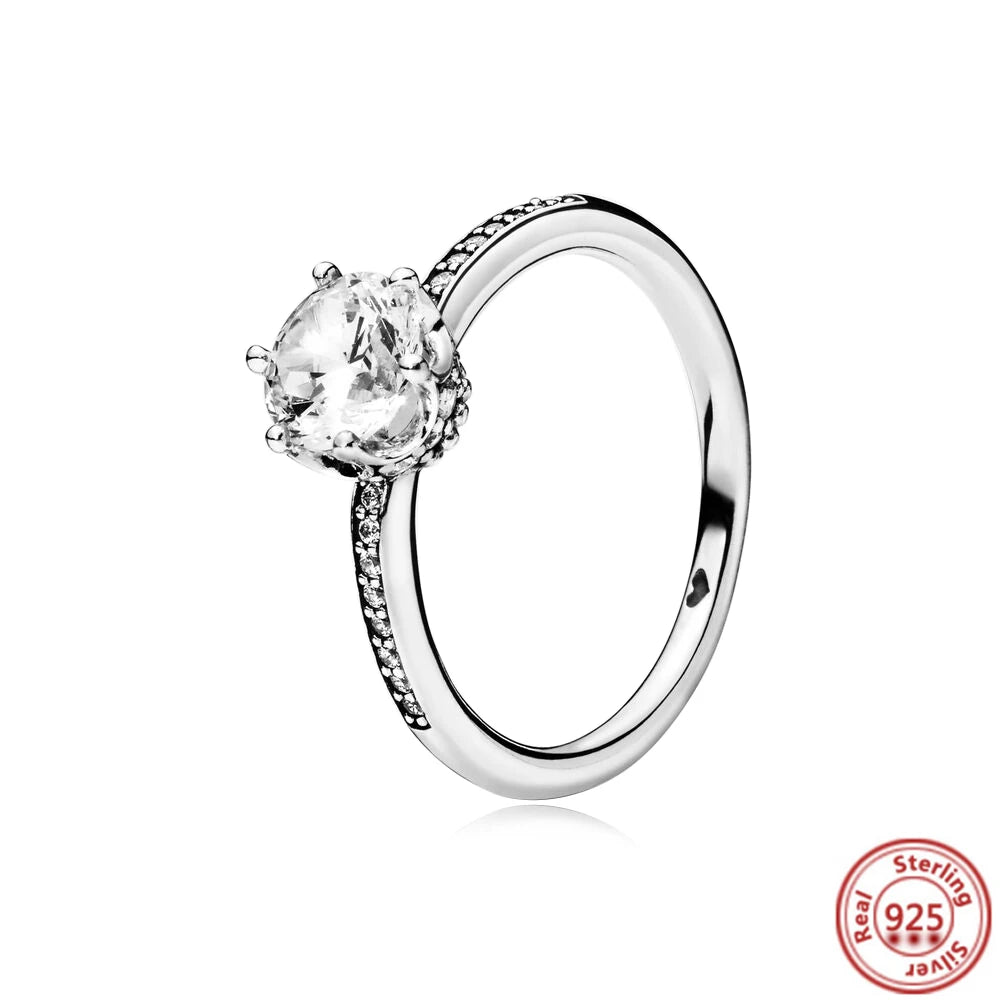 QueenShine™ - Anel em Prata 925 com Zircônia Brilhante