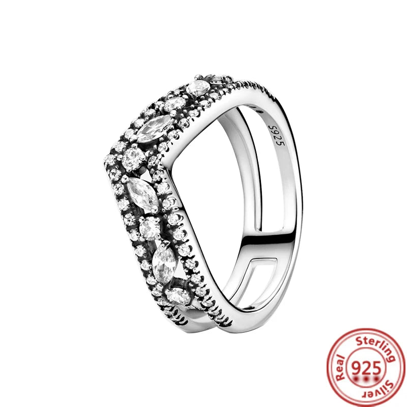 QueenShine™ - Anel em Prata 925 com Zircônia Brilhante
