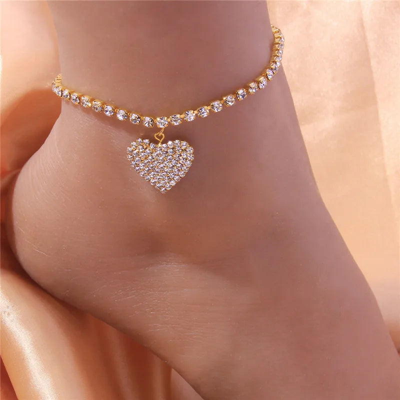 GlamAnklet™ - Tornozeleira de Luxo com Strass