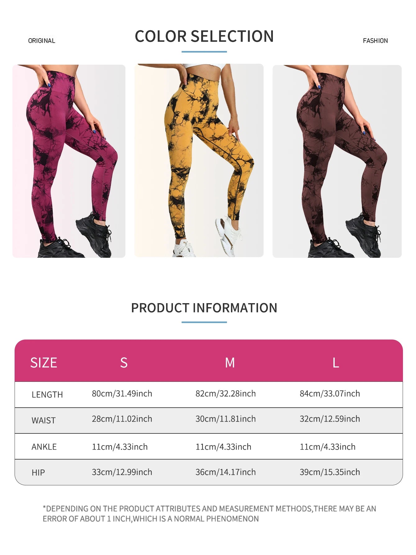 GlowFit™ - High-Waisted Tie-Dye Yoga Pants