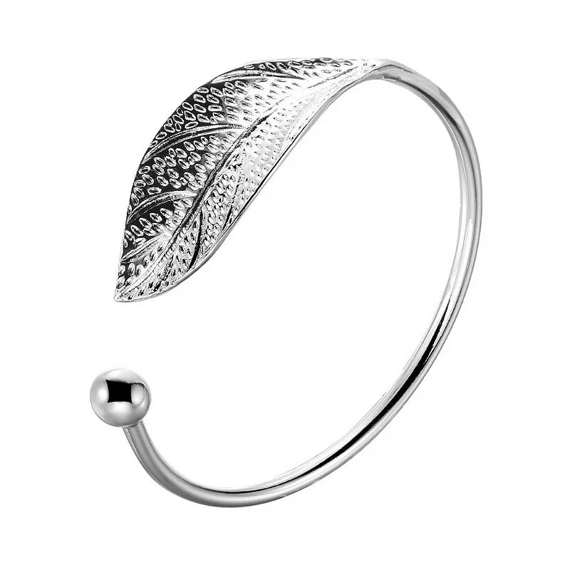 LeafCharm™ - Bracelete Ajustável em Prata 925