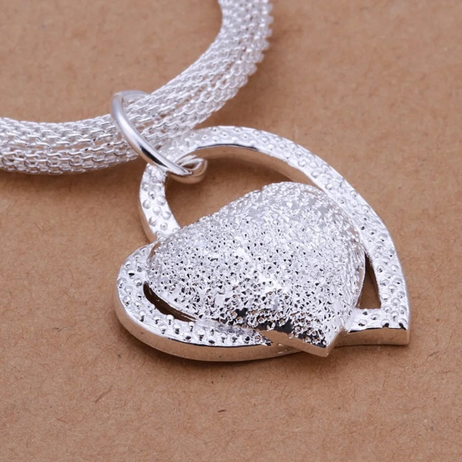 LoveCharm™ - Colar de Prata 925 com Pingente de Coração