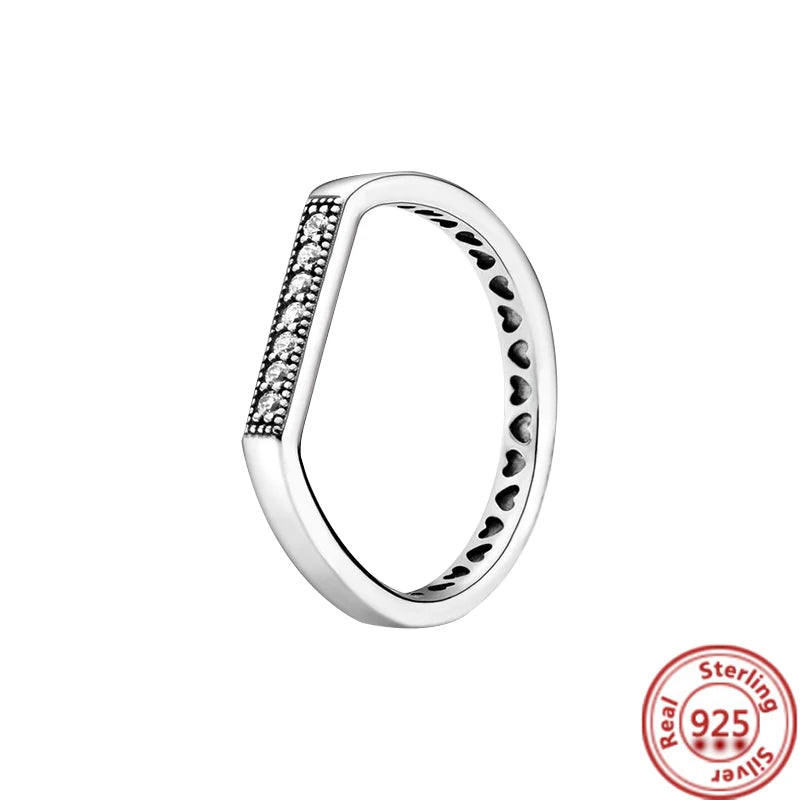 QueenShine™ - Anel em Prata 925 com Zircônia Brilhante