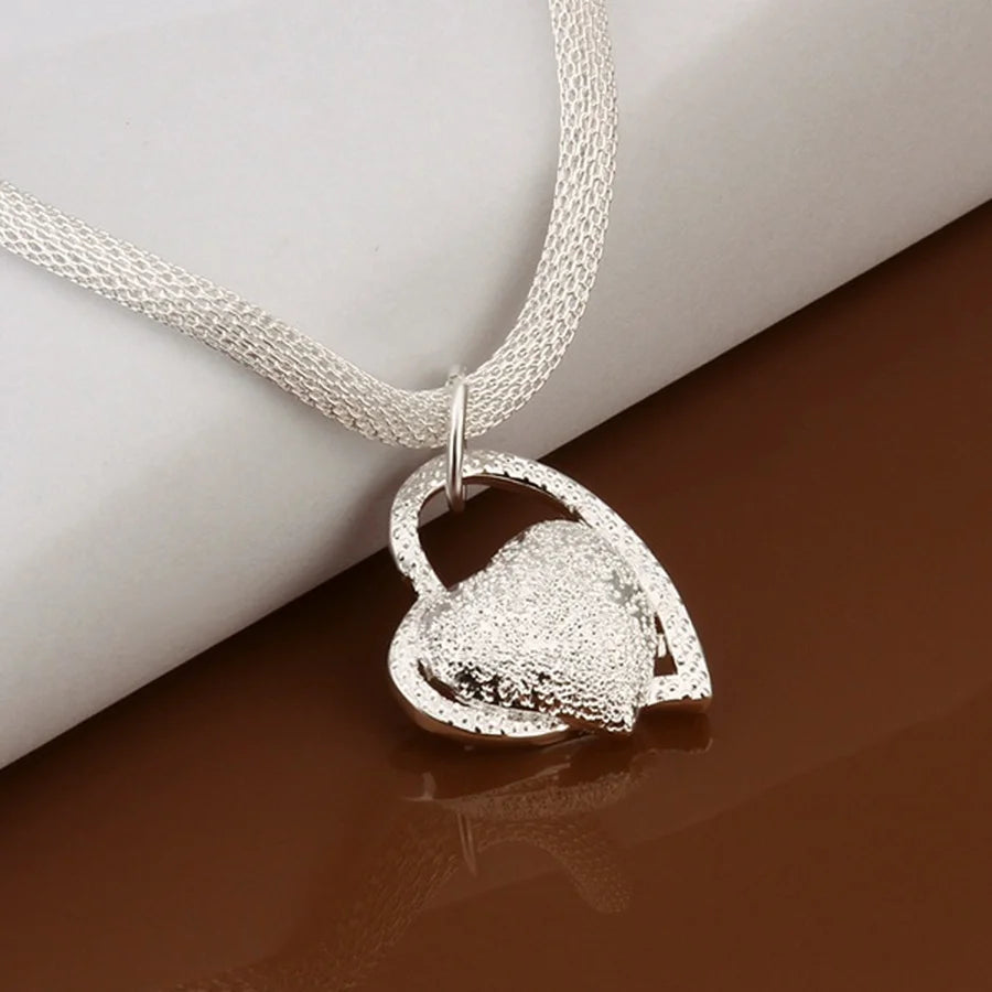 LoveCharm™ - Colar de Prata 925 com Pingente de Coração