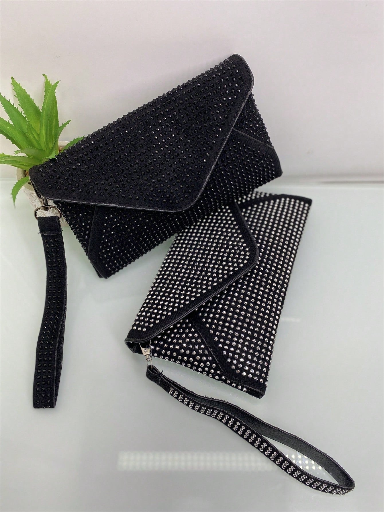 Baila Morena Bolsa Carteira Envelope com Brilho e Strass - Luna Fashion Style -