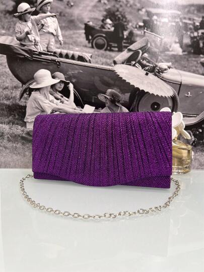 Baila Morena | Clutch de Festa com Glitter e Alça de Corrente - Luna Fashion Style -