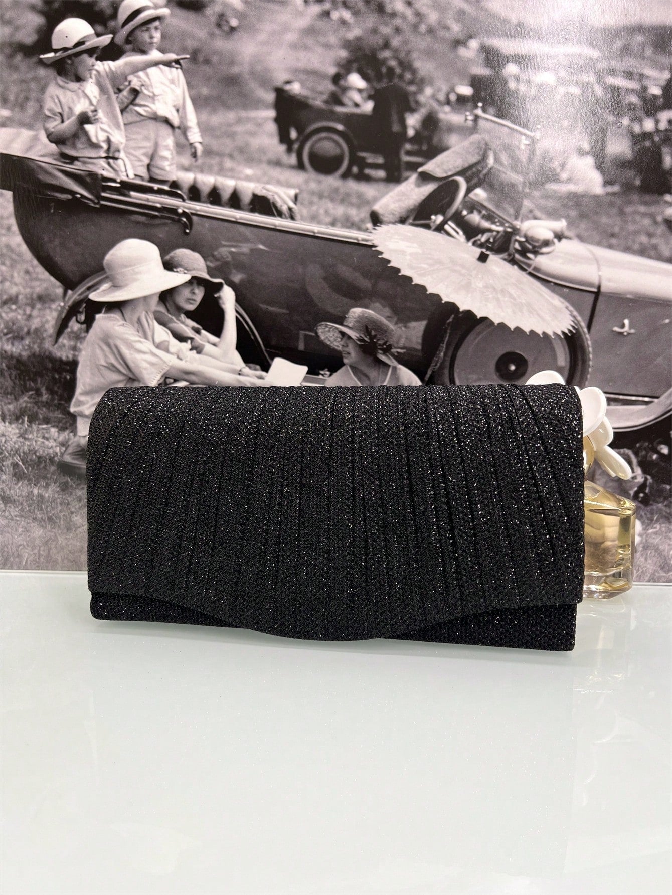 Baila Morena | Clutch de Festa com Glitter e Alça de Corrente - Luna Fashion Style -