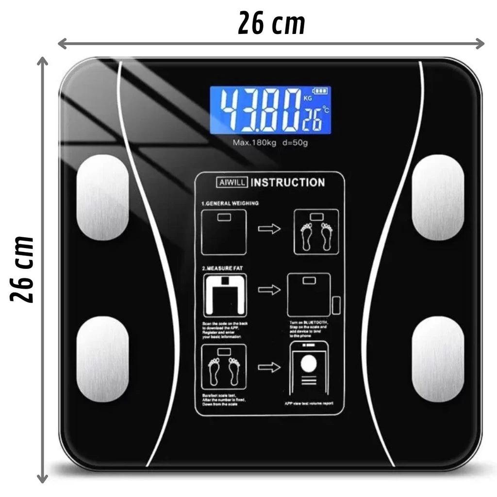 Balança Digital de Bioimpedância Profissional c/ Bluetooth - Luna Fashion Style -