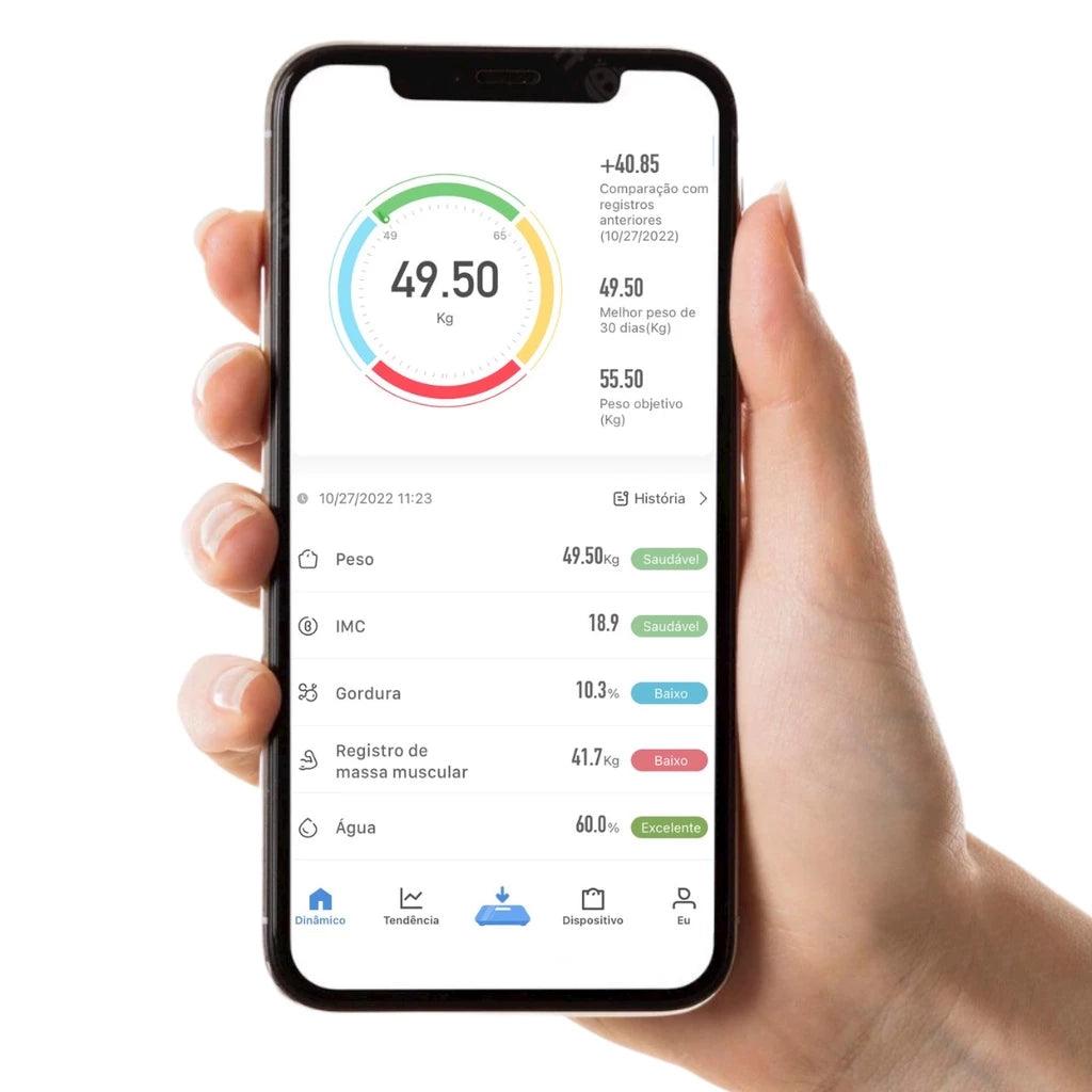 Balança Digital de Bioimpedância Profissional c/ Bluetooth - Luna Fashion Style -
