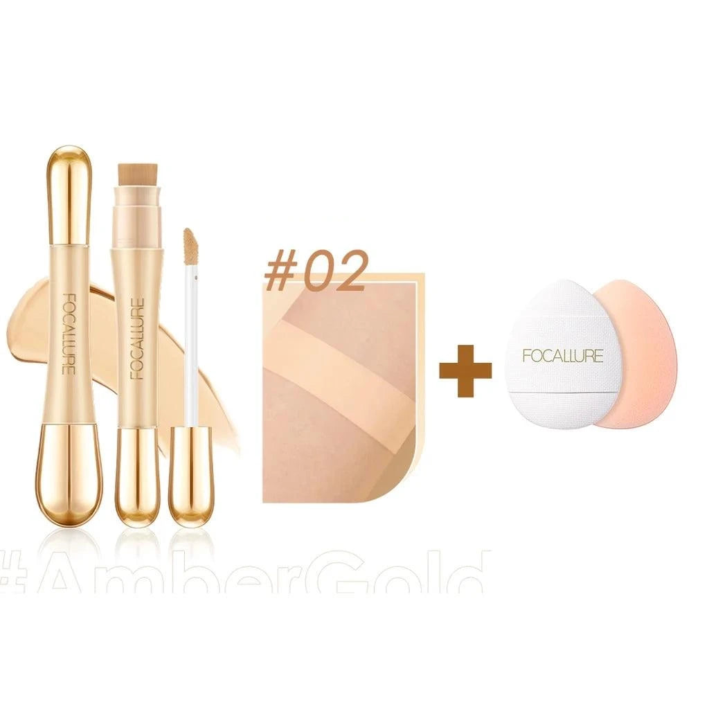 Base Focallure 2 em 1 - À Prova D'água - Luna Fashion Style -