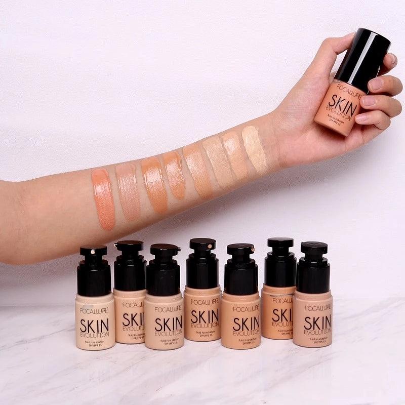 Base Natural FOCALLURE | Corretor a prova d’água - Luna Fashion Style -