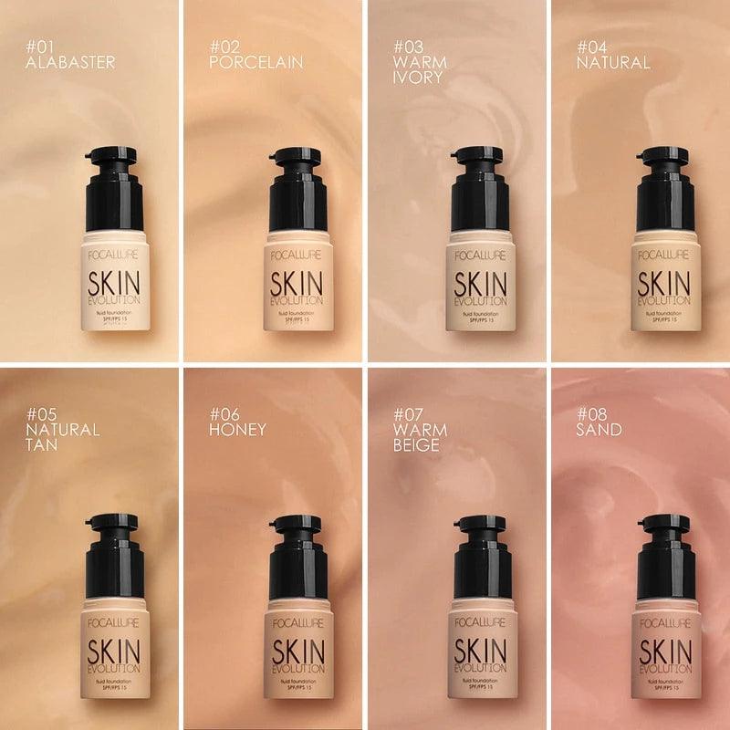 Base Natural FOCALLURE | Corretor a prova d’água - Luna Fashion Style -