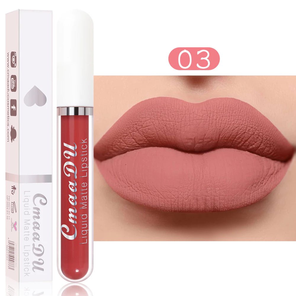 Batom Matte à Prova d'Água | 18 Cores Luxuosas - Luna Fashion Style -