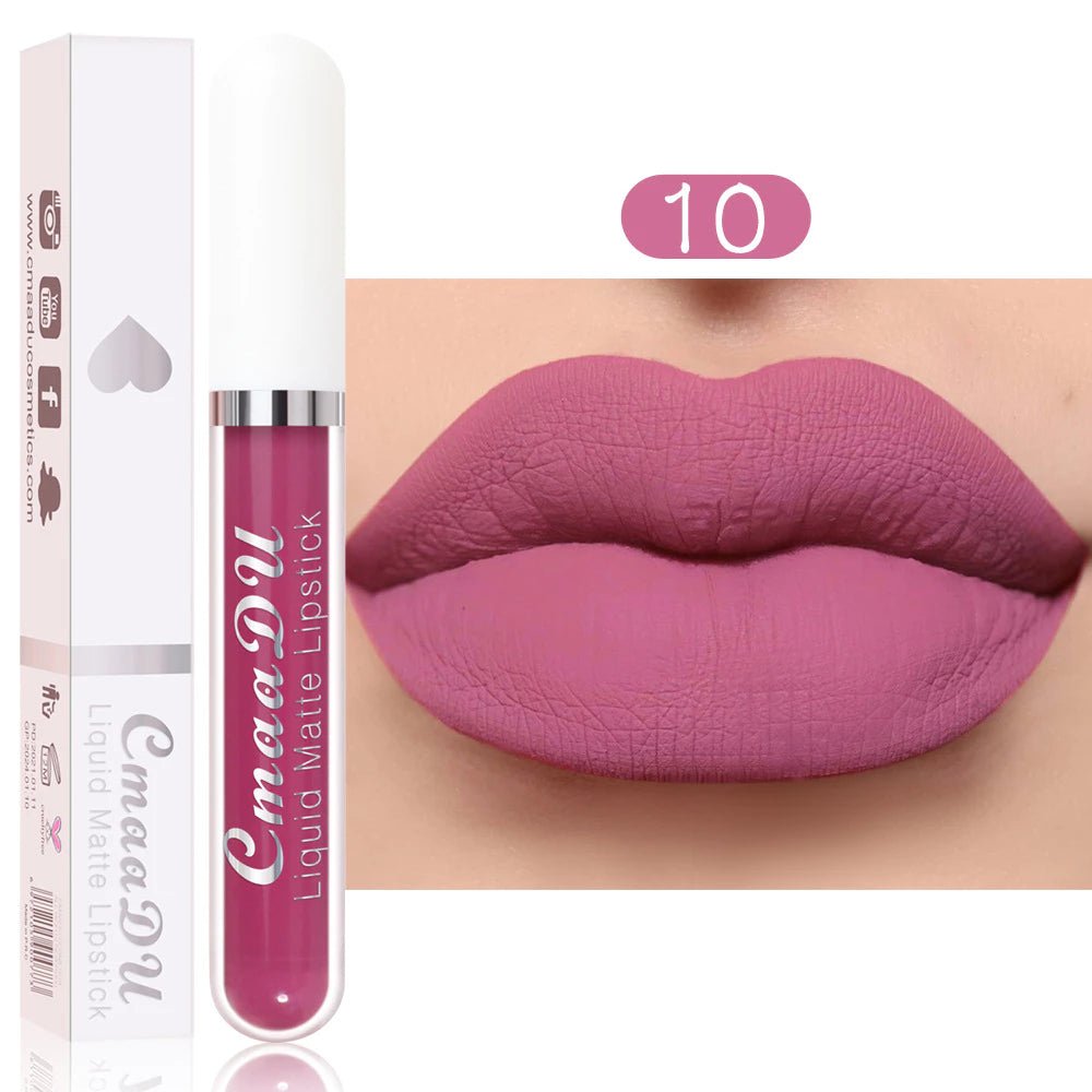 Batom Matte à Prova d'Água | 18 Cores Luxuosas - Luna Fashion Style -