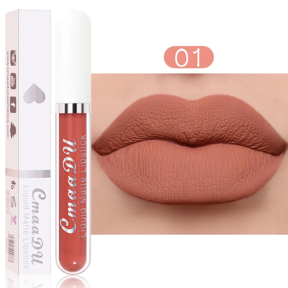 Batom Matte à Prova d'Água | 18 Cores Luxuosas - Luna Fashion Style -