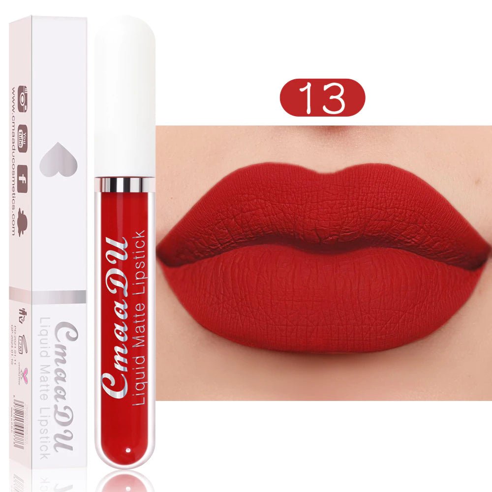 Batom Matte à Prova d'Água | 18 Cores Luxuosas - Luna Fashion Style -