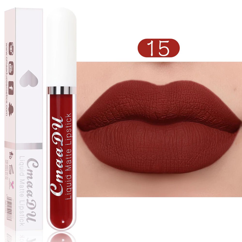 Batom Matte à Prova d'Água | 18 Cores Luxuosas - Luna Fashion Style -