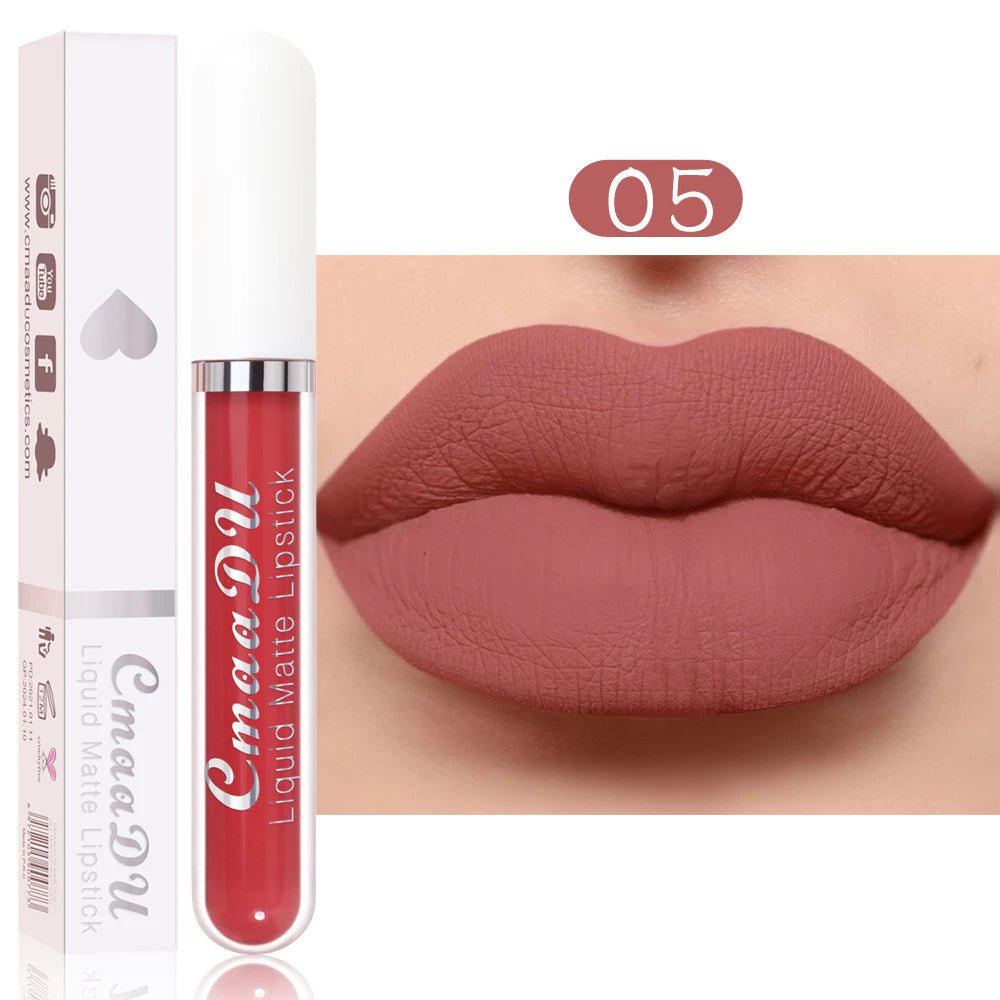 Batom Matte à Prova d'Água | 18 Cores Luxuosas - Luna Fashion Style -
