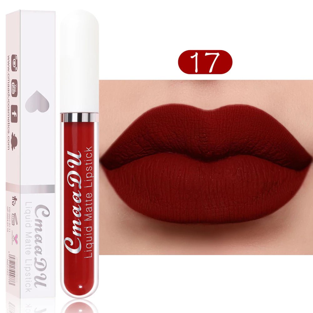 Batom Matte à Prova d'Água | 18 Cores Luxuosas - Luna Fashion Style -