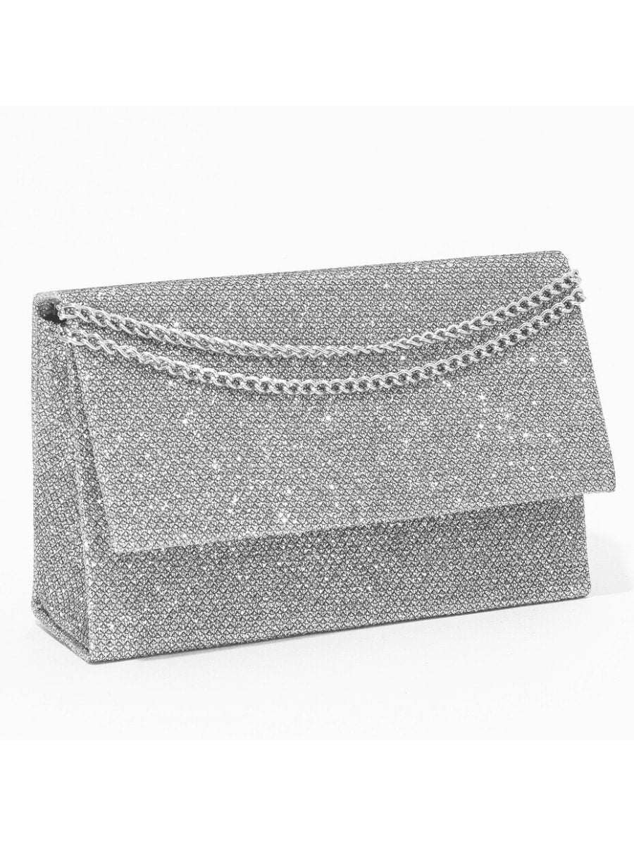 Bolsa Carteira Brilhante Prata - Luna Fashion Style -