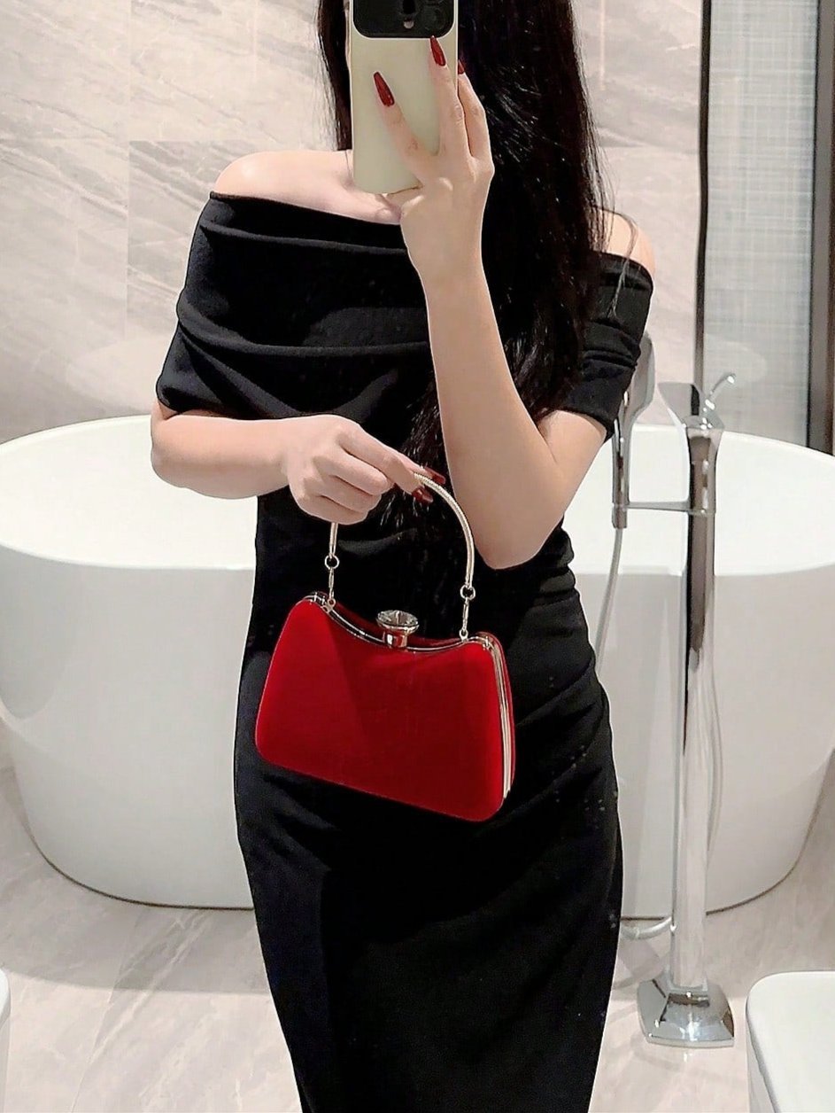 Bolsa de Mão | Moonlit EveBag Velvet - Luna Fashion Style -