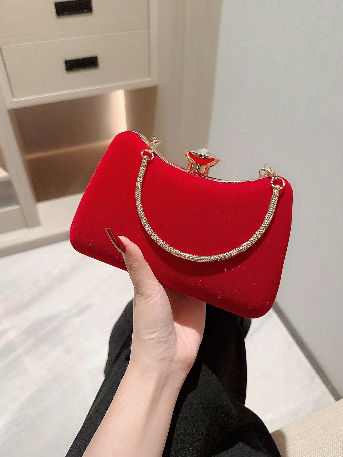 Bolsa de Mão | Moonlit EveBag Velvet - Luna Fashion Style -