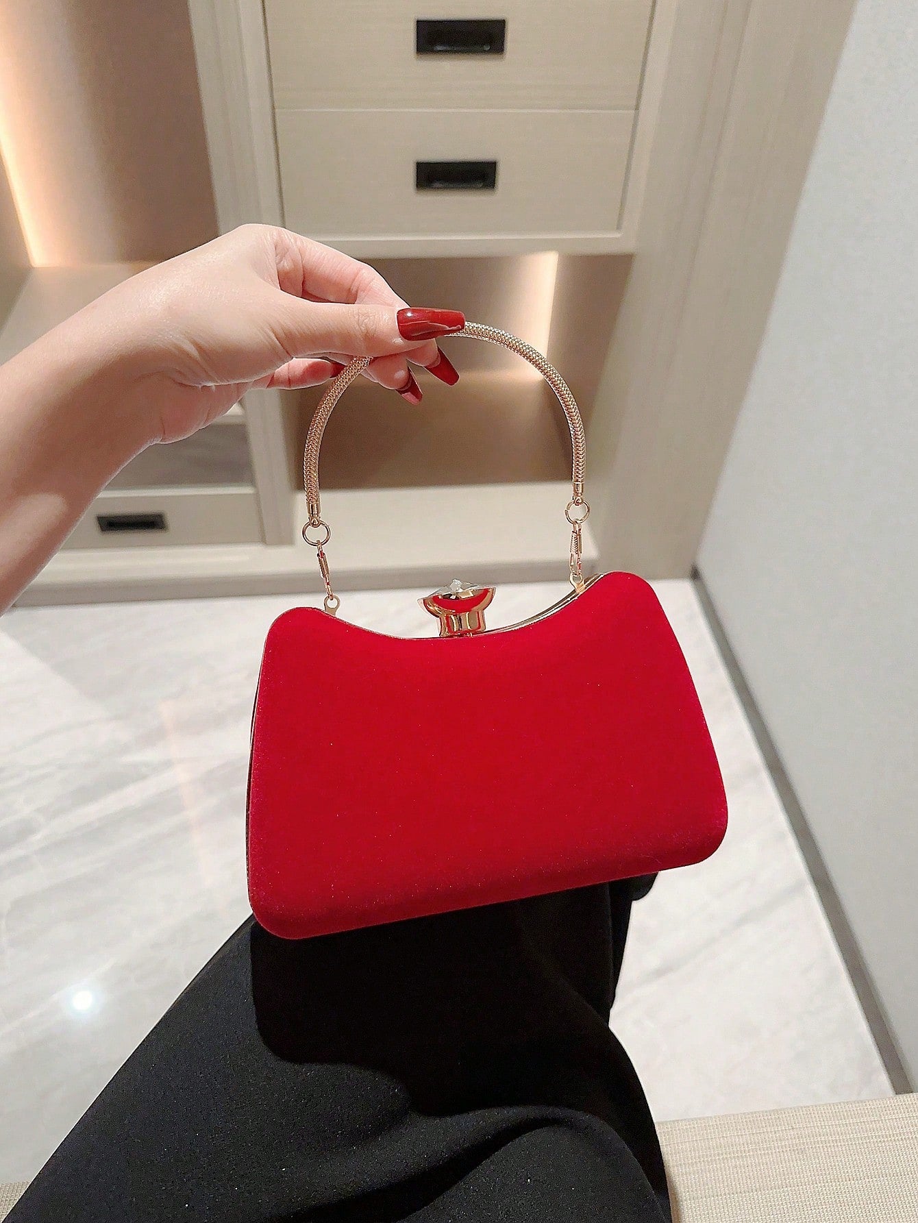 Bolsa de Mão | Moonlit EveBag Velvet - Luna Fashion Style -