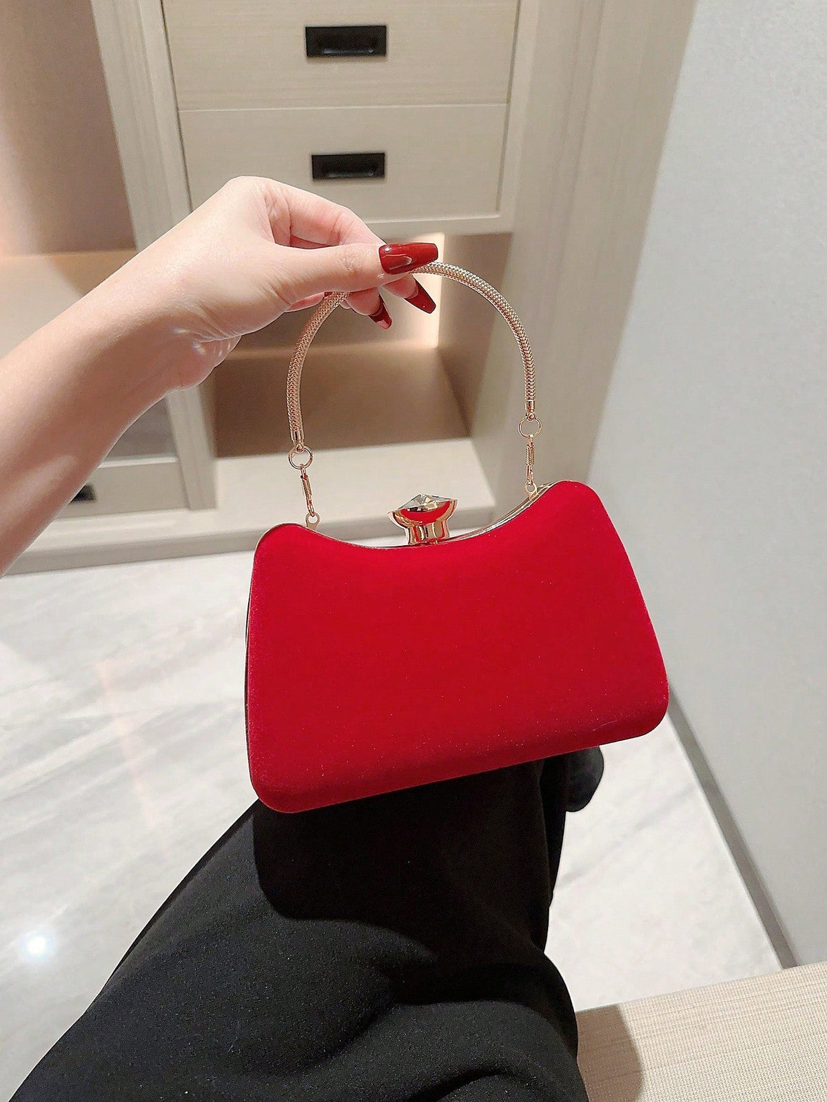 Bolsa de Mão | Moonlit EveBag Velvet - Luna Fashion Style -