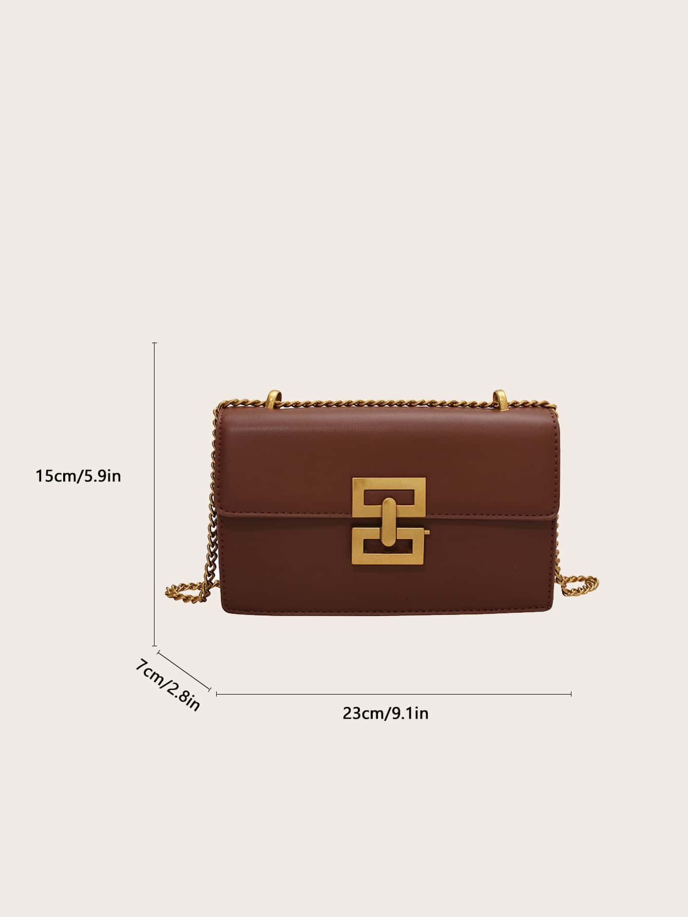 Bolsa de Ombro Elegante com Detalhes em Metal - Luna Fashion Style -