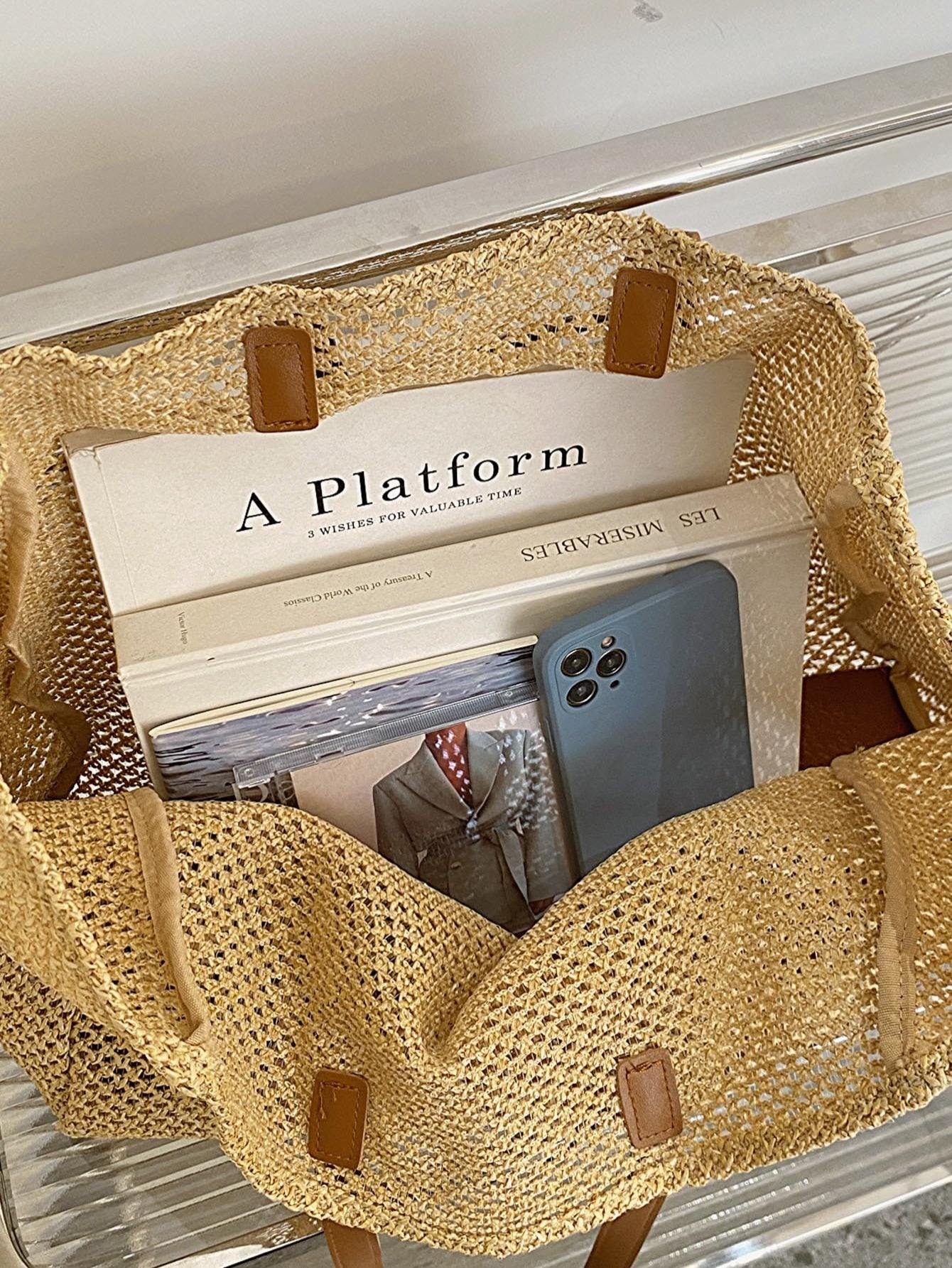 Bolsa de Palha Trançada Leve e Espaçosa - Luna Fashion Style -