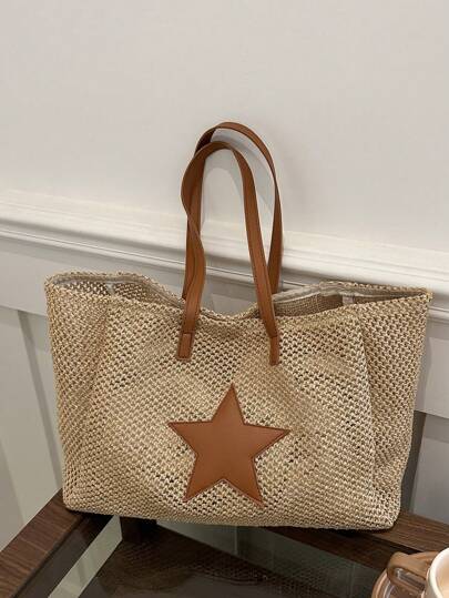 Bolsa de Palha Trançada Leve e Espaçosa - Luna Fashion Style -