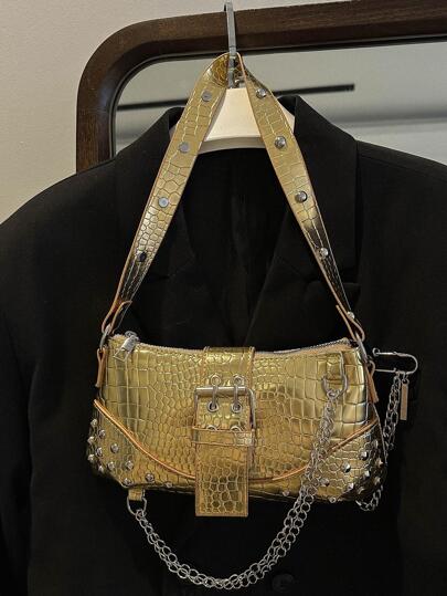 Bolsa Elegante Feminina com Laço e Detalhes Luxuosos - Luna Fashion Style -
