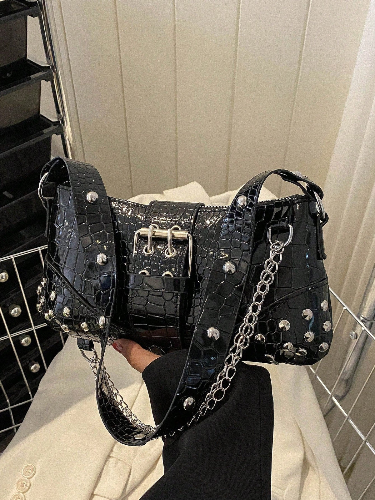 Bolsa Elegante Feminina com Laço e Detalhes Luxuosos - Luna Fashion Style -