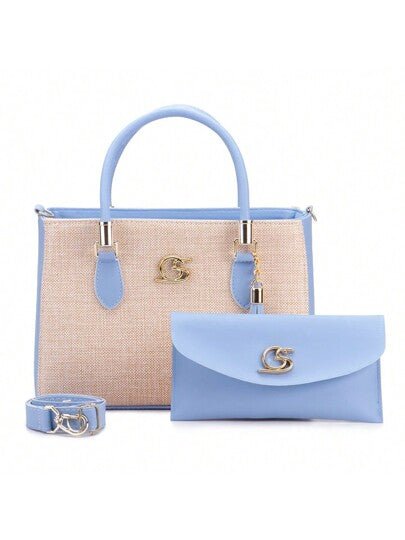 Bolsa Feminina Média tecido + Carteira Gaby Show - Luna Fashion Style -
