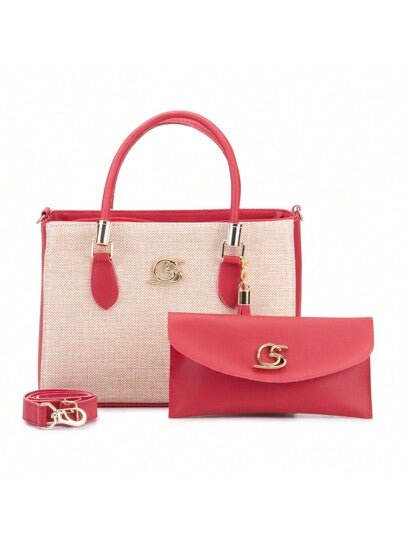 Bolsa Feminina Média tecido + Carteira Gaby Show - Luna Fashion Style -
